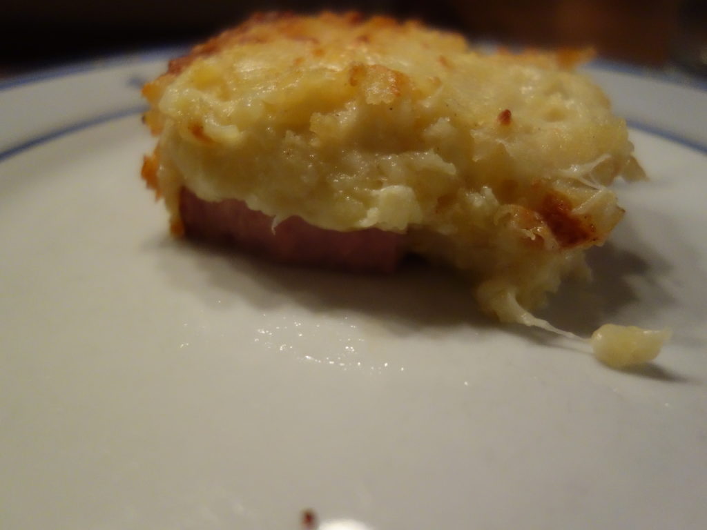 Leberkäse-Rösti-Auflauf